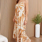 Milio Milano - Abstract Leaf Print Slip Dress