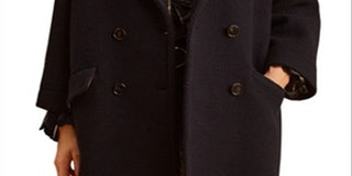 Casaco feminino Gerard Darel Sarah trespassado azul tamanho 1