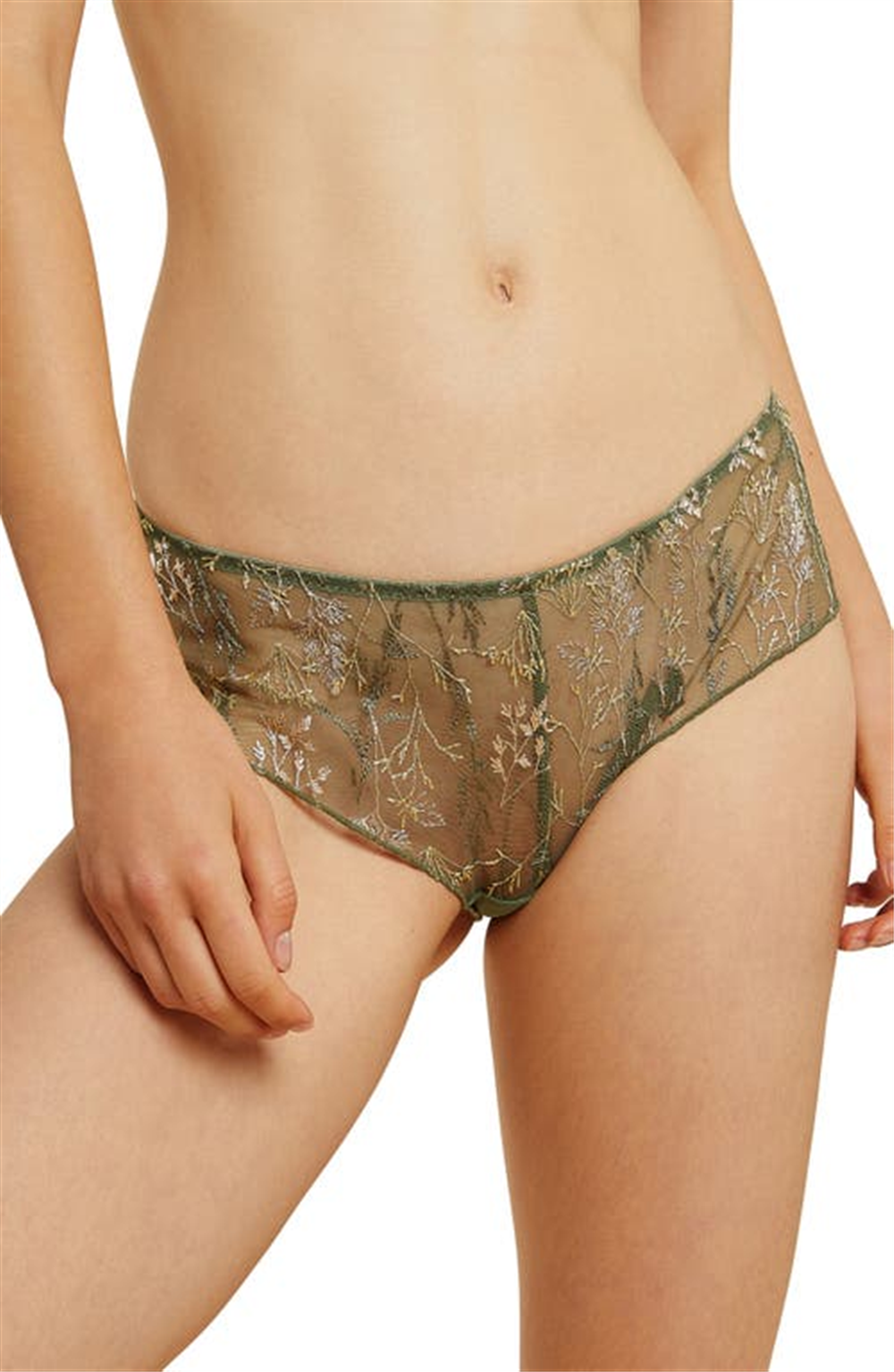 Shorts masculino de tule bordado Etam tamanho 12 em verde-oliva caqui da Nordstrom