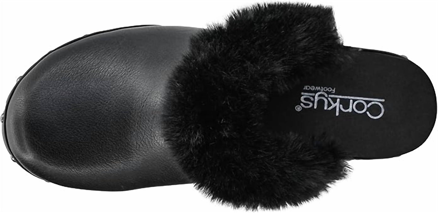 Corkys Footwear - Women's Just Fur Fun Wedge Mules