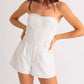 Le Lis - Strapless Denim Romper