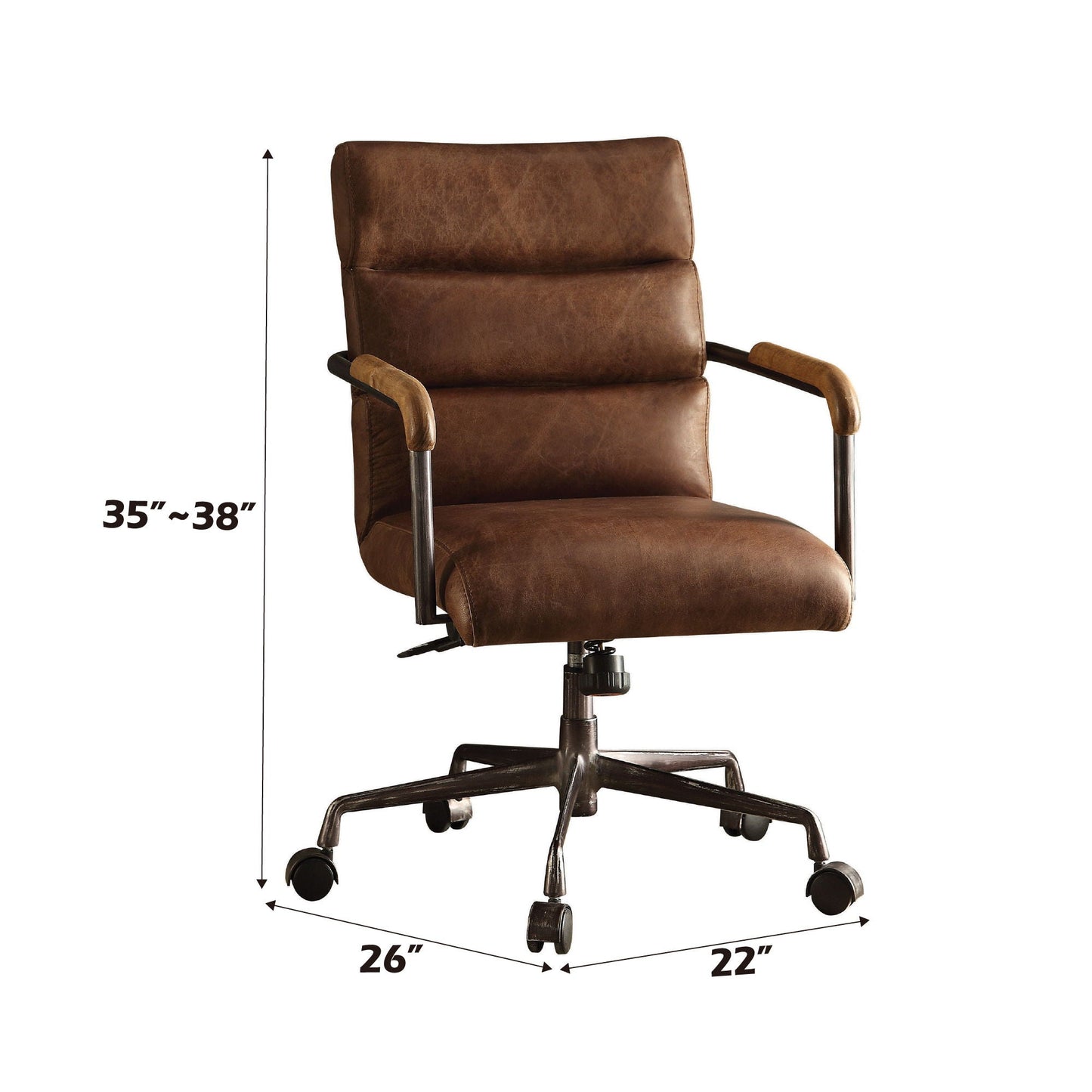 Harith Retro Top Grain Office Chair