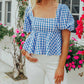 Buddylove - Alana Puff Sleeve Peplum Top