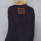 Pol - Waffle Knit Patch Work Pullover