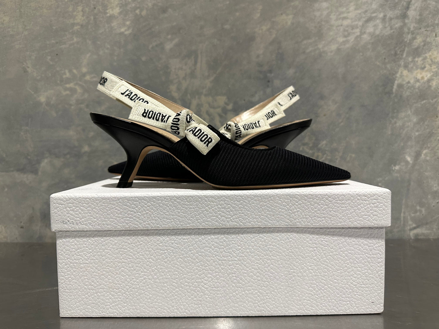 Dior J'adior Slingback Scarpin Feminino Preto Tamanho 38,5