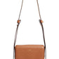 Bolsa de ombro pequena Givenchy Eden em couro costurado marrom