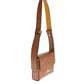 Bolsa de ombro pequena Givenchy Eden em couro costurado marrom