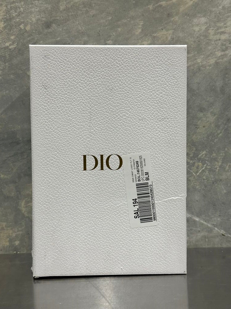 Chinelo feminino Dior Dway em algodão bordado Toile de Jouy rosa peônia, tamanho 6