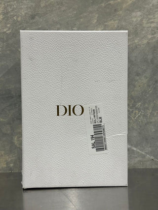 Chinelo feminino Dior Dway em algodão bordado Toile de Jouy rosa peônia, tamanho 6