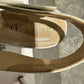 Christian Dior Feminino Street Style Elegante Logo Bico Fino Scarpins e Mules Brancos Tamanho 6