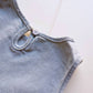 Axel & Rose - Girl's Denim Ruffle Top