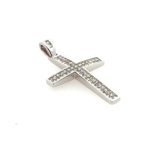 Aamiaa - Women's Cross Natural Diamond Pendant