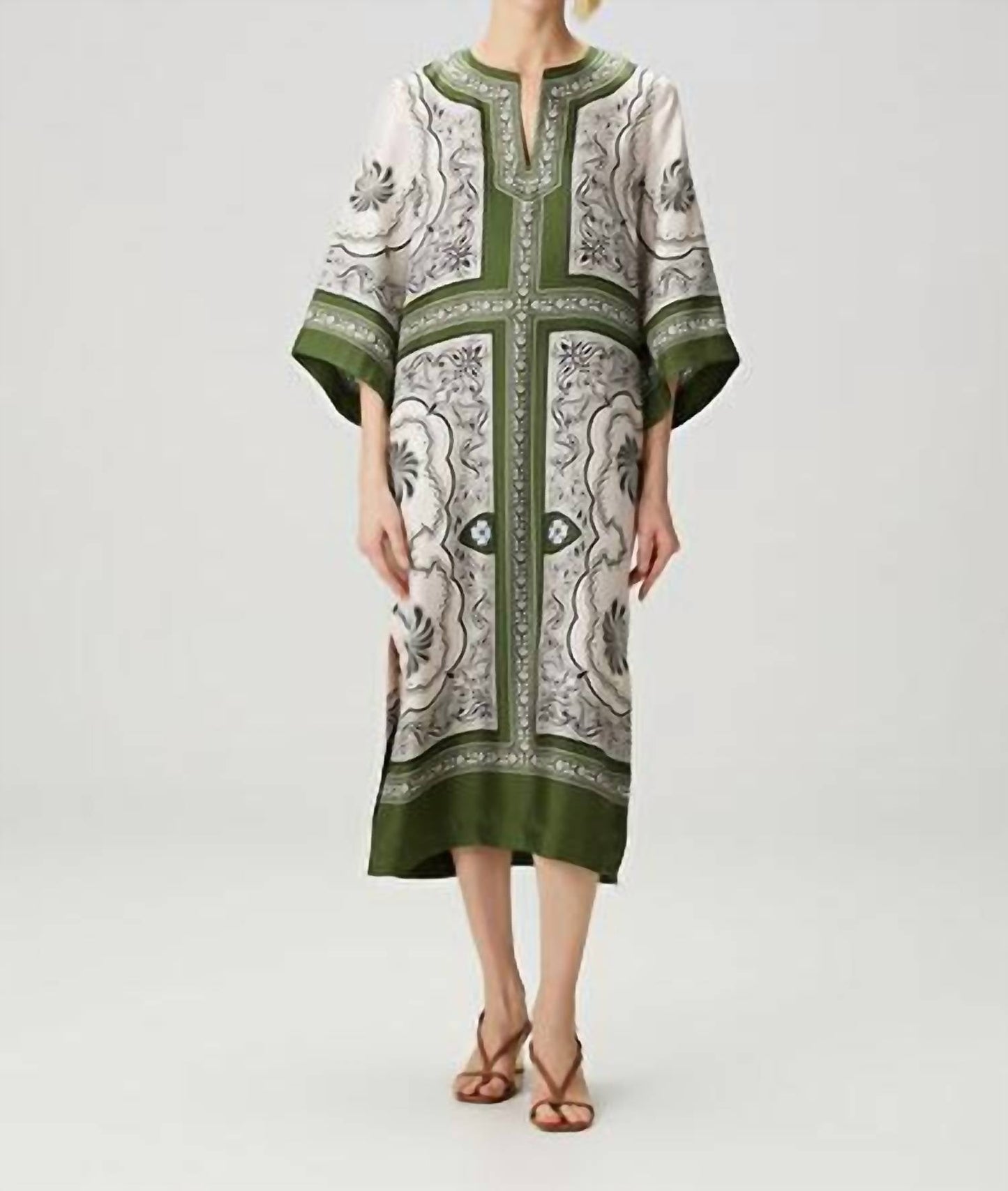 La Doublej - Floral Silk Caftan