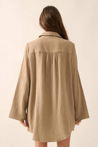 Promesa - Vestido curto plissado com acabamento em renda Free To Be