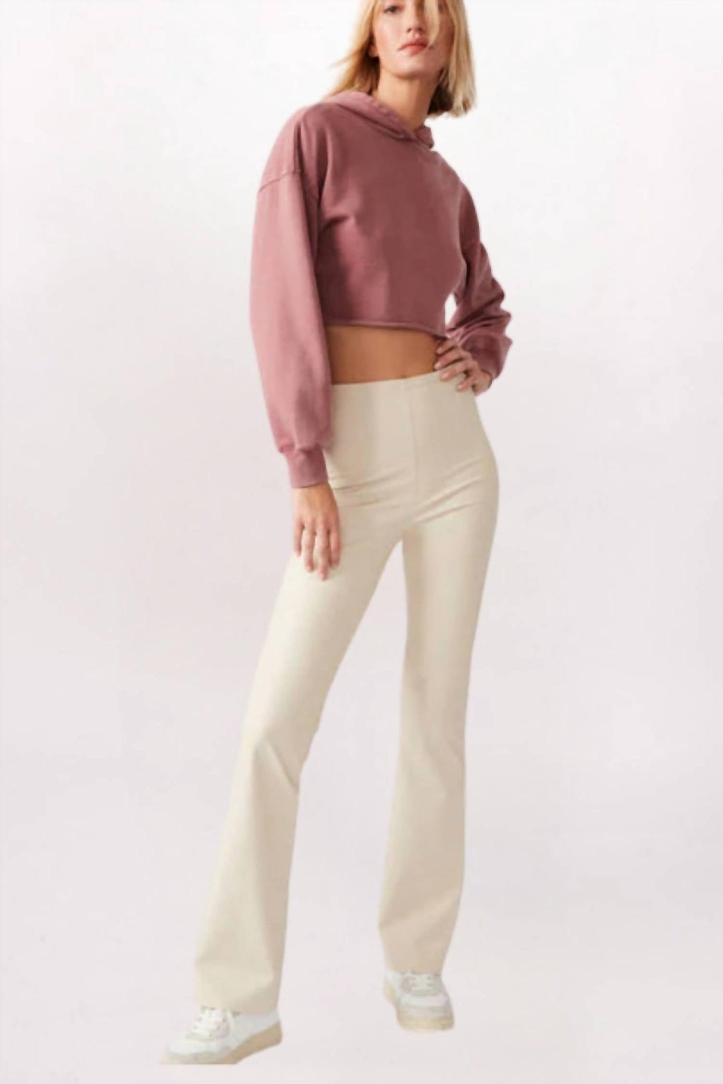 Steve Madden - Citrine Vegan Leather Flare Pants