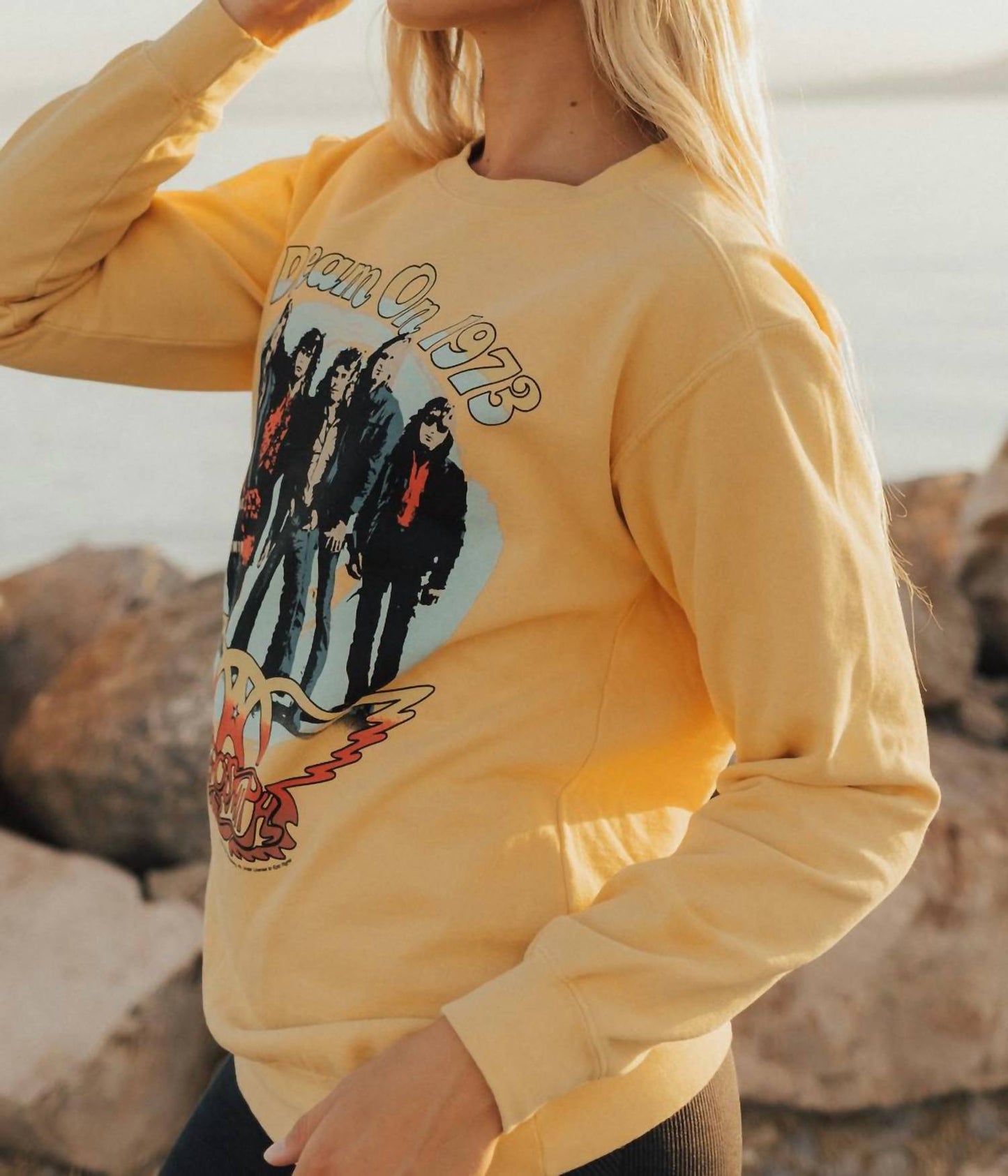 People Of Leisure - Upcycle Dream On Aerosmith Sweater