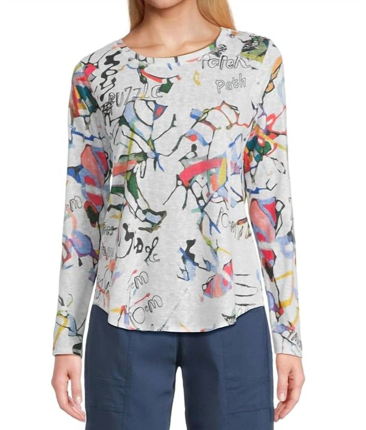 Elliott Lauren - Women's Watercolor Printed Top
