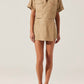 Astr - Deborah Linen Blend Safari Top