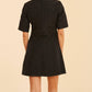 Dolce Cabo - Quilted Nylon Trim Dress