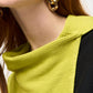 Joseph Ribkoff - Color Block Cowl Neck Long Sleeve Top
