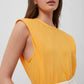 French Connection - Shoulder Pad Crepe Top