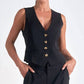 Elan - Fitted Button Front Vest
