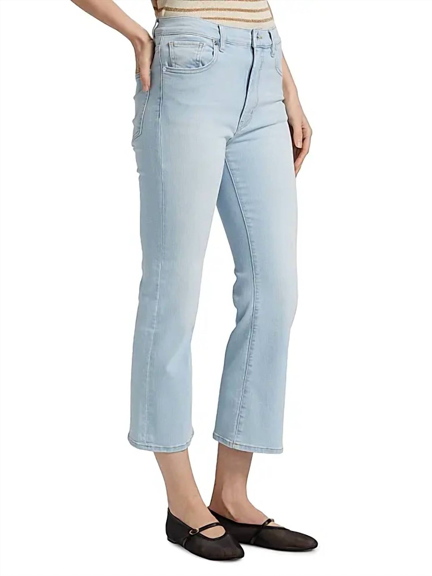 Frame - Reboot Boot-cut Crop Jeans