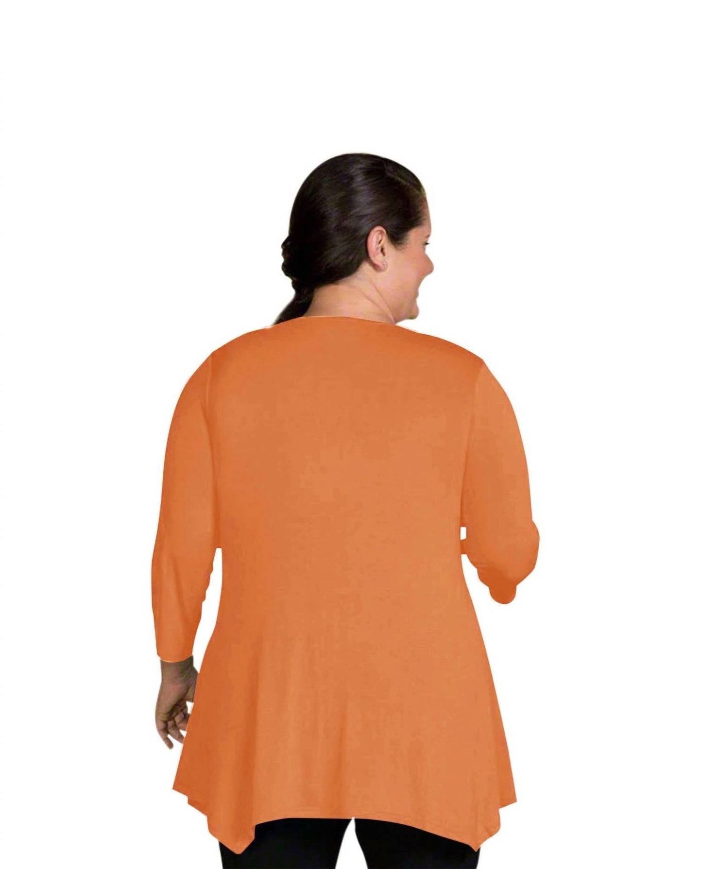 On The Plus Side - Tamsin 3/4 Sleeve Top - Plus