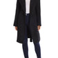 Women's Double Breasted Belted Wool Blend Coat with Hood