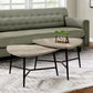 Table Set, Coffee, End, Side, Accent, Living Room / Beige Laminate, Contemporary, Modern (Set of 2) - Taupe