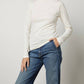 Velvet By Graham & Spencer - Gauzy Whisper Fitted Mock Neck Tee