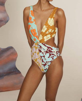Alemais - Poppy Twist Front One Piece Swimsuit