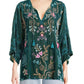 Johnny Was - Sisa Velvet Kaftan Blouse