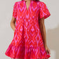 Sugarlips - Blevin Ikat Celeste Mini Dress