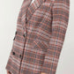 Dolce Cabo - Oversized Plaid Double Breasted Blazer
