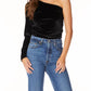 Bobi - One Shoulder Shirred Top