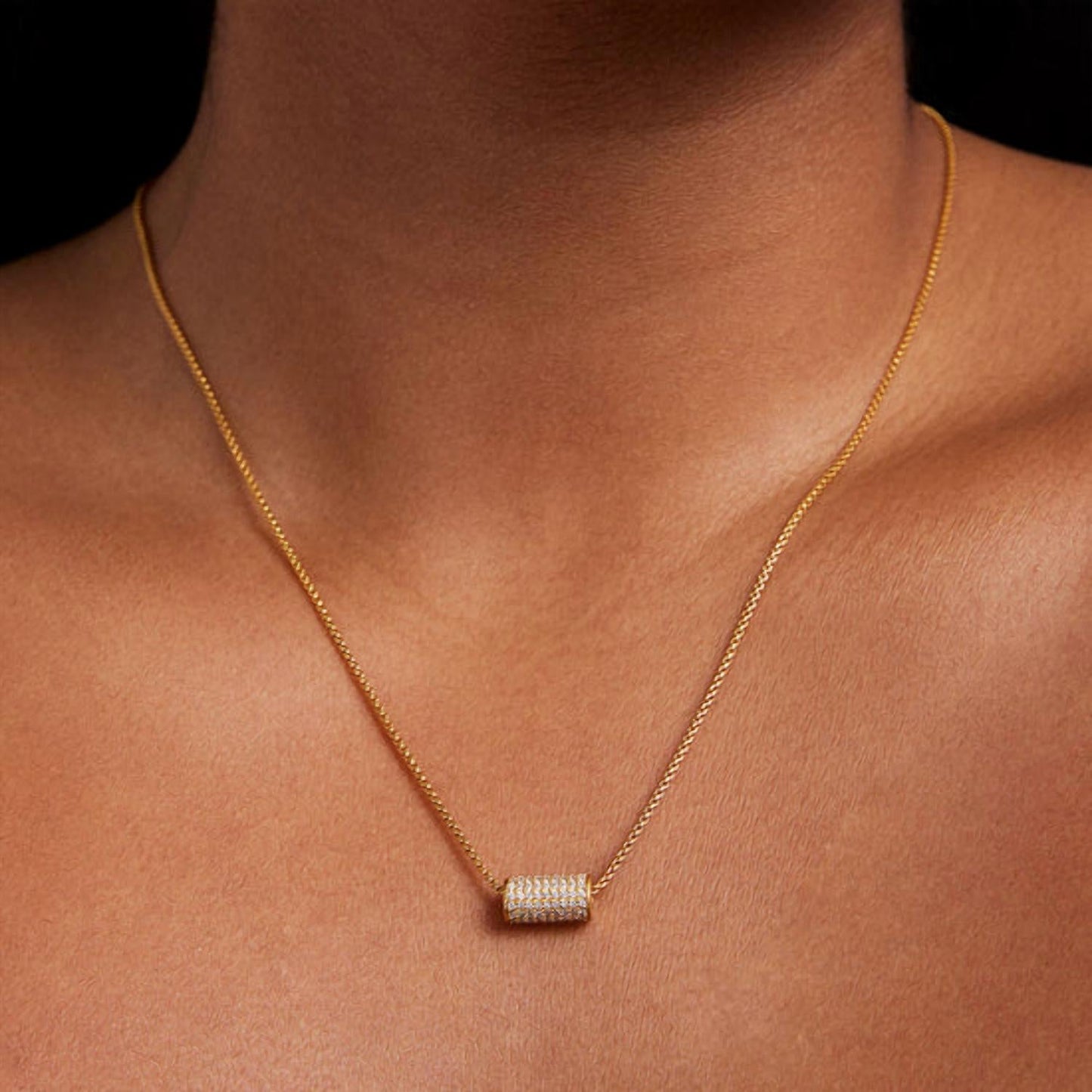 Dean Davidson - Women's Petit Pavé Mini Tube Necklace