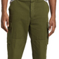 Calça cargo masculina Officine Générale Orson Cotton Twill em verde musgo, tamanho 36 EUA