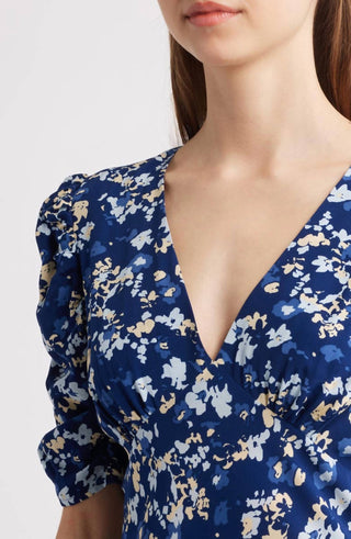 Rails - Vestido midi com decote em V Zariah