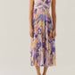 Astr - Blythe Floral Plisse Midi Dress