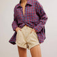 Free People - Cardiff Plaid Button Down Shirt