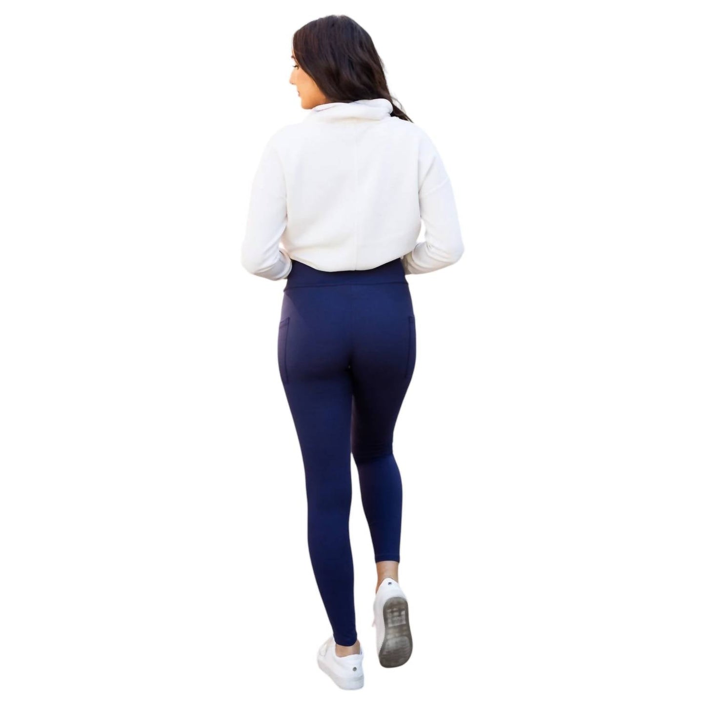 Julia Rose - Nadia Crossover Full Length Leggings with Pockets