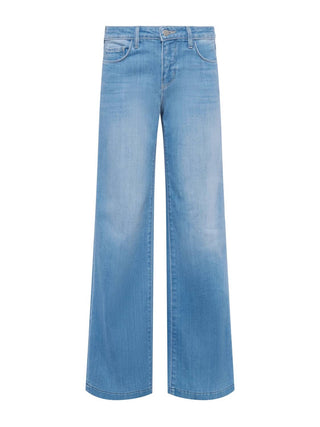 L'Agence - Jeans Joanne de cintura baixa e perna larga