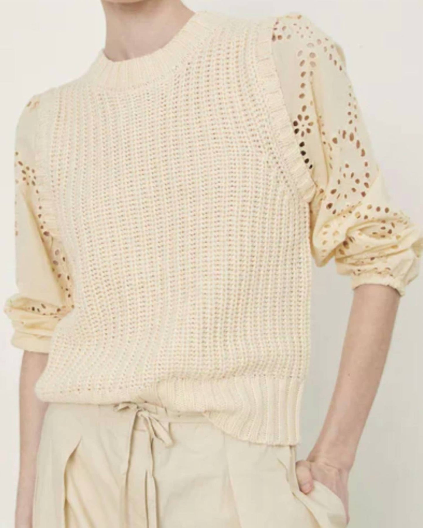 Deluc - Berni Eyelet Sleeves Sweater
