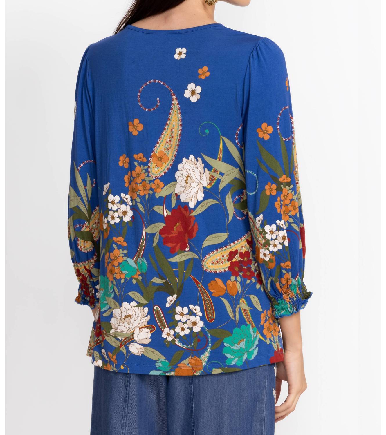 Johnny Was - Tee Bee Smocked Sleeve Blouse