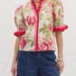 Entro - Rose Print Pullover Top