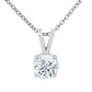 Diana M Jewels - 14kt 1.00 Ct Lab Grown Diamond Solitaire Pendant Necklace With 16" Chain