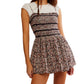 Free People - Bali Checked Out Printed Romper