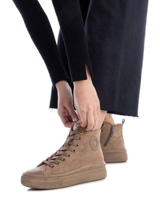 Xti - Tênis Casual Feminino de Cano Alto