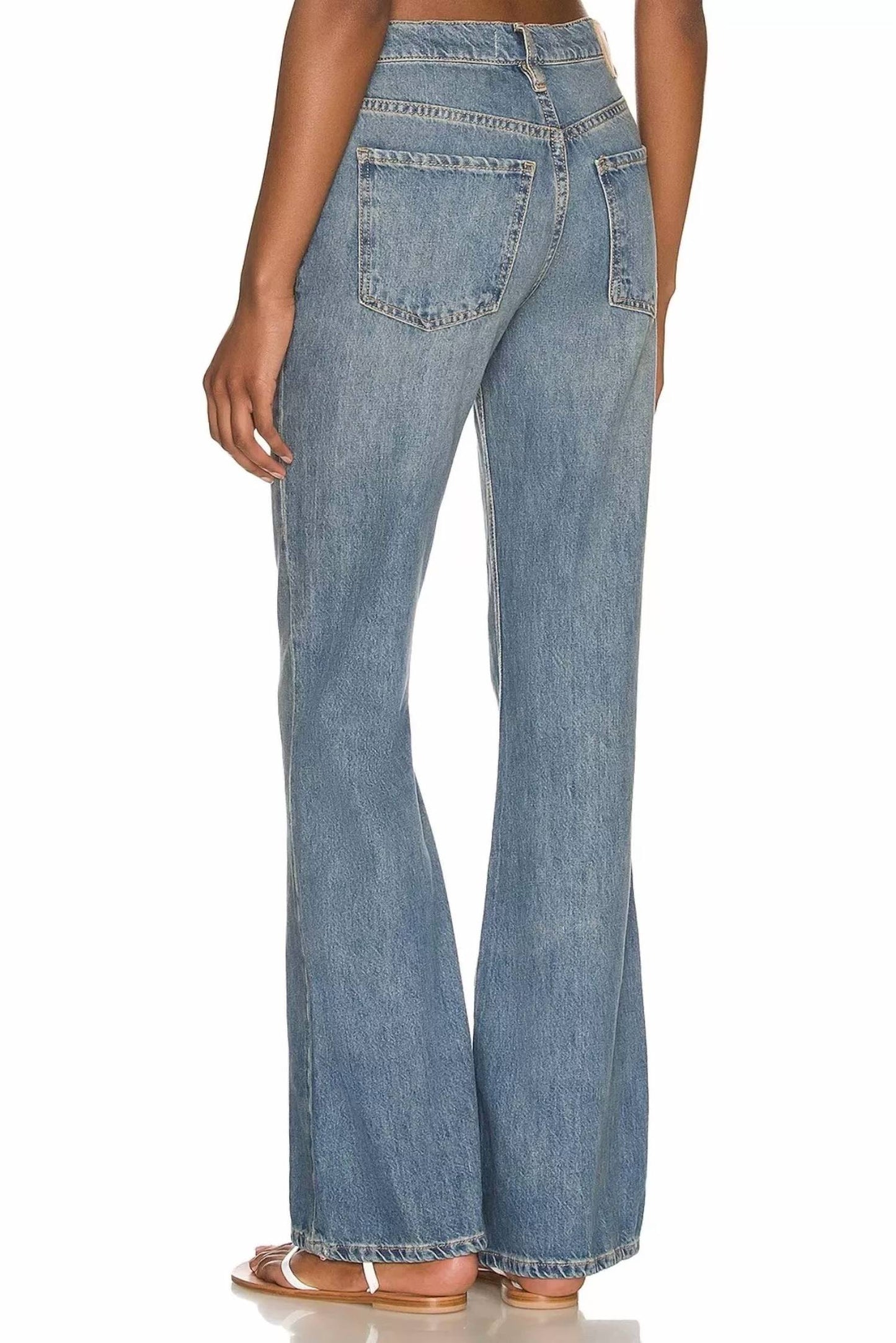 Free People - Calça jeans flare NEW DAWN